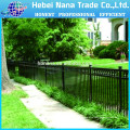 Galvanized steel garden fence / metal fence panel with 3 rails